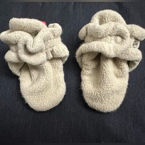 Tan Zutano Booties- Size 6 months